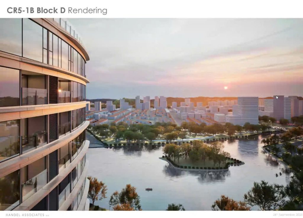 " View nhìn toàn cảnh hồ bán nguyệt phú mỹ hưng the regency"