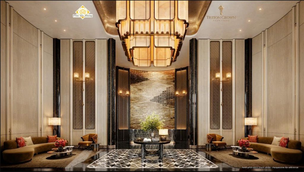 sảnh lễ tân dự án triton crown phú mỹ hưng2