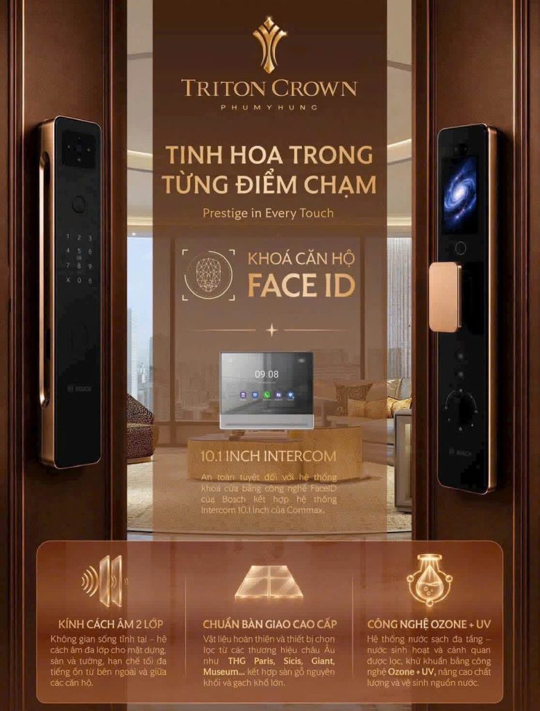 vật liệu bàn giao của căn hộ triton crown phú mỹ hưng 3